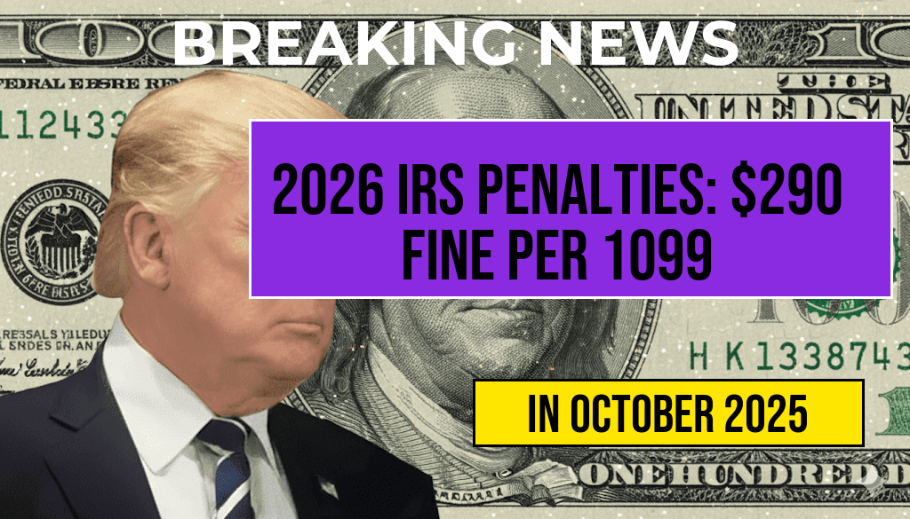 2026 IRS Penalties: Missing a 1099 Can Result in a $290 Fine per Form