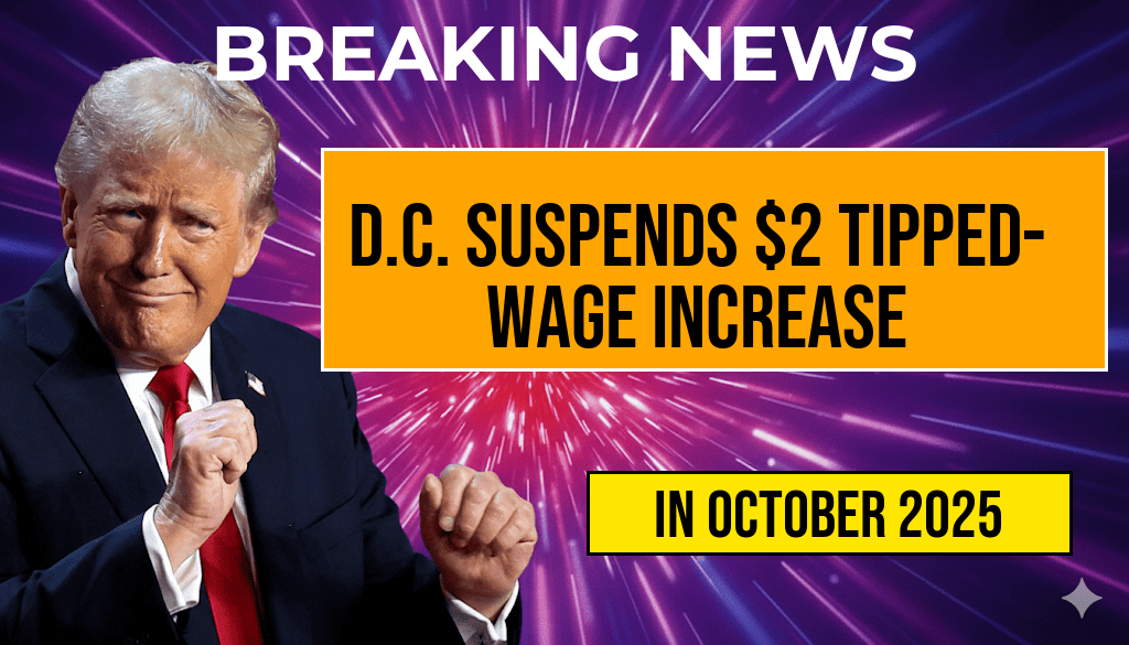 D.C. Suspends $2 Tipped-Wage Increase, Potentially Costing Servers $4,160 Annually Compared to Original Plan