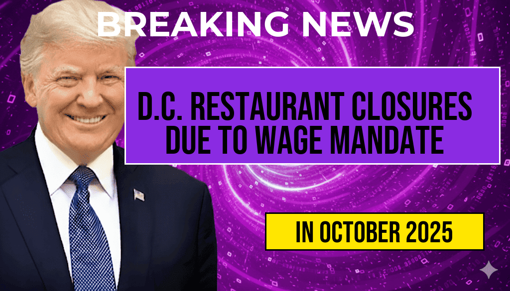 Restaurant Closures Increase as D.C. Venue Cites $60,000 Annual Wage Mandate—What Will Be the Impact on Prices?