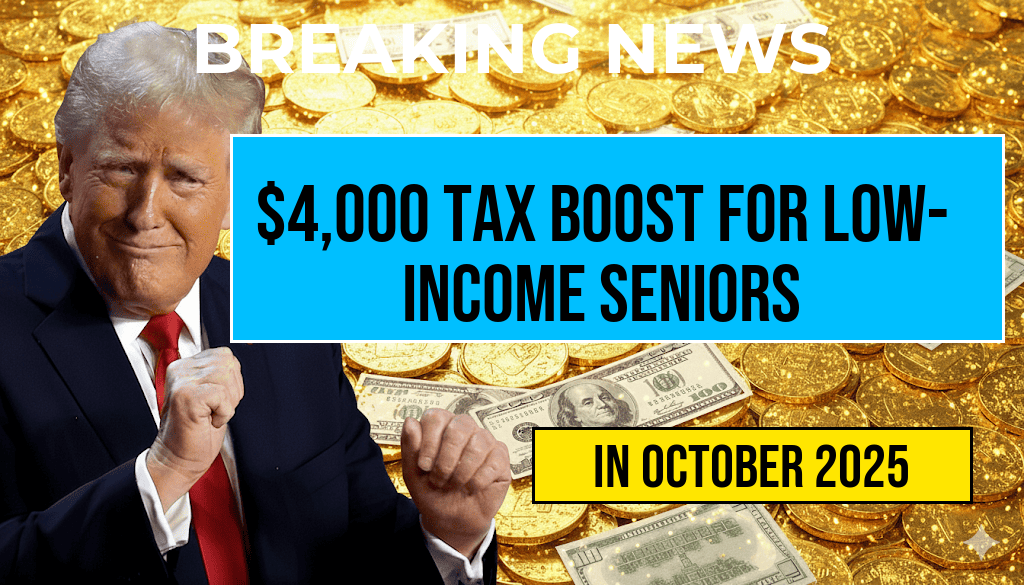Seniors Benefit from $4,000 Tax Deduction Boost for Low-Income Retirees—Potentially Reducing Your Tax Bill by Over $400
