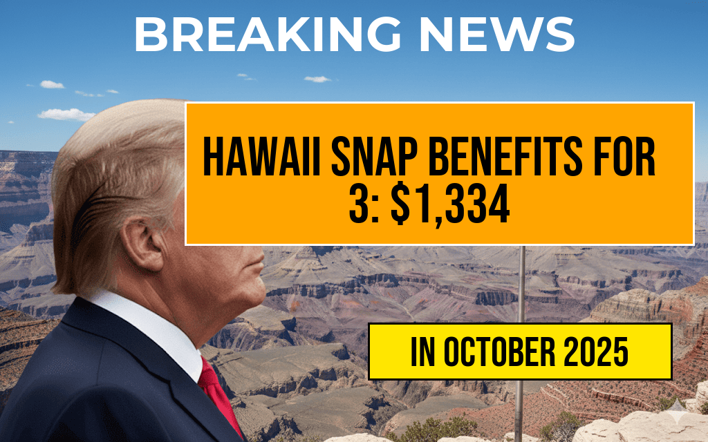 SNAP Benefits in Hawaii for a Family of Three Reach $1,334, $349 Higher Than Mainland