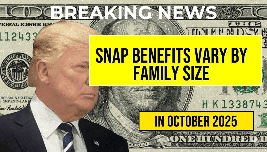 SNAP Benefits Range from $298 to $1,571 Based on Family Size
