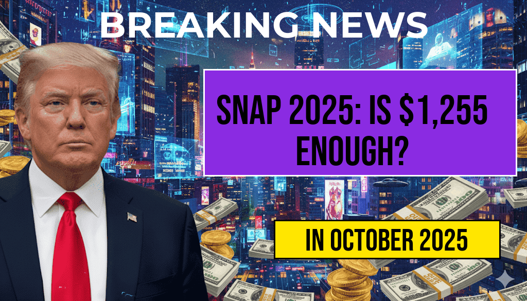 SNAP Eligibility 2025: Is a $1,255 Monthly Net Income Sufficient to Cover Food Expenses?