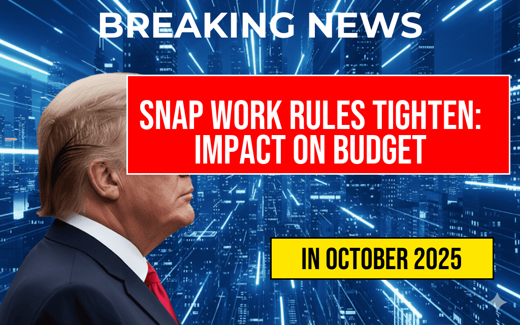 SNAP Work Requirements Tighten: Could Losing $546 Be the Result of 80 Hours a Month? What It Means for Your Budget