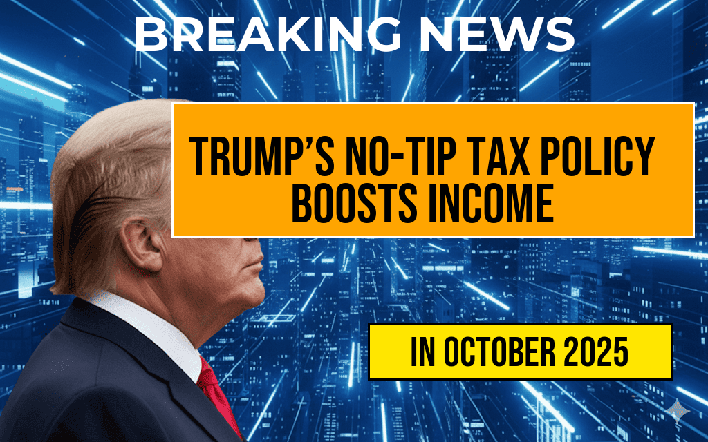 Trump’s No-Tip Tax Policy Allows Workers to Deduct Up to $25,000—Could This Increase Your Take-Home Pay by $1,300?